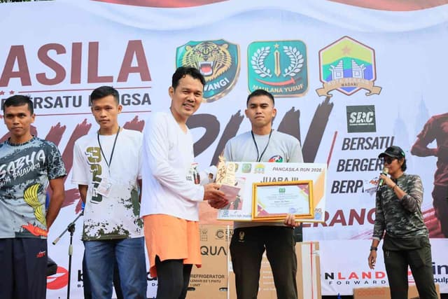 Ratusan Pelari Serta Banjir Hadiah, Pancasila Fun Run 2026 Sukses Digelar di Kota Serang