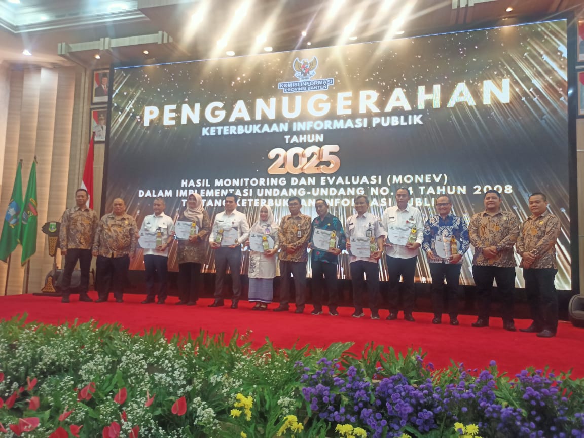 Pemkot Serang Kembali Pertahankan Predikat Kota Informatif Pada Penganugerahan Komisi Informasi Banten