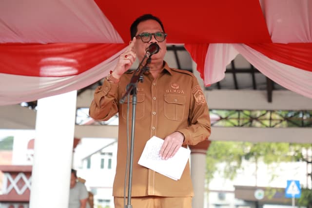 Naik Peringkat POPDA hingga Revitalisasi Alun-Alun: Ini Catatan Penting Sekda Kota Serang di Apel Pagi Terbaru!