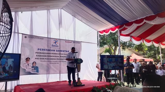 407 Km Jalan Lingkungan Dibangun, Warga Kota Serang Rasakan Manfaat Program PSU Pemprov Banten